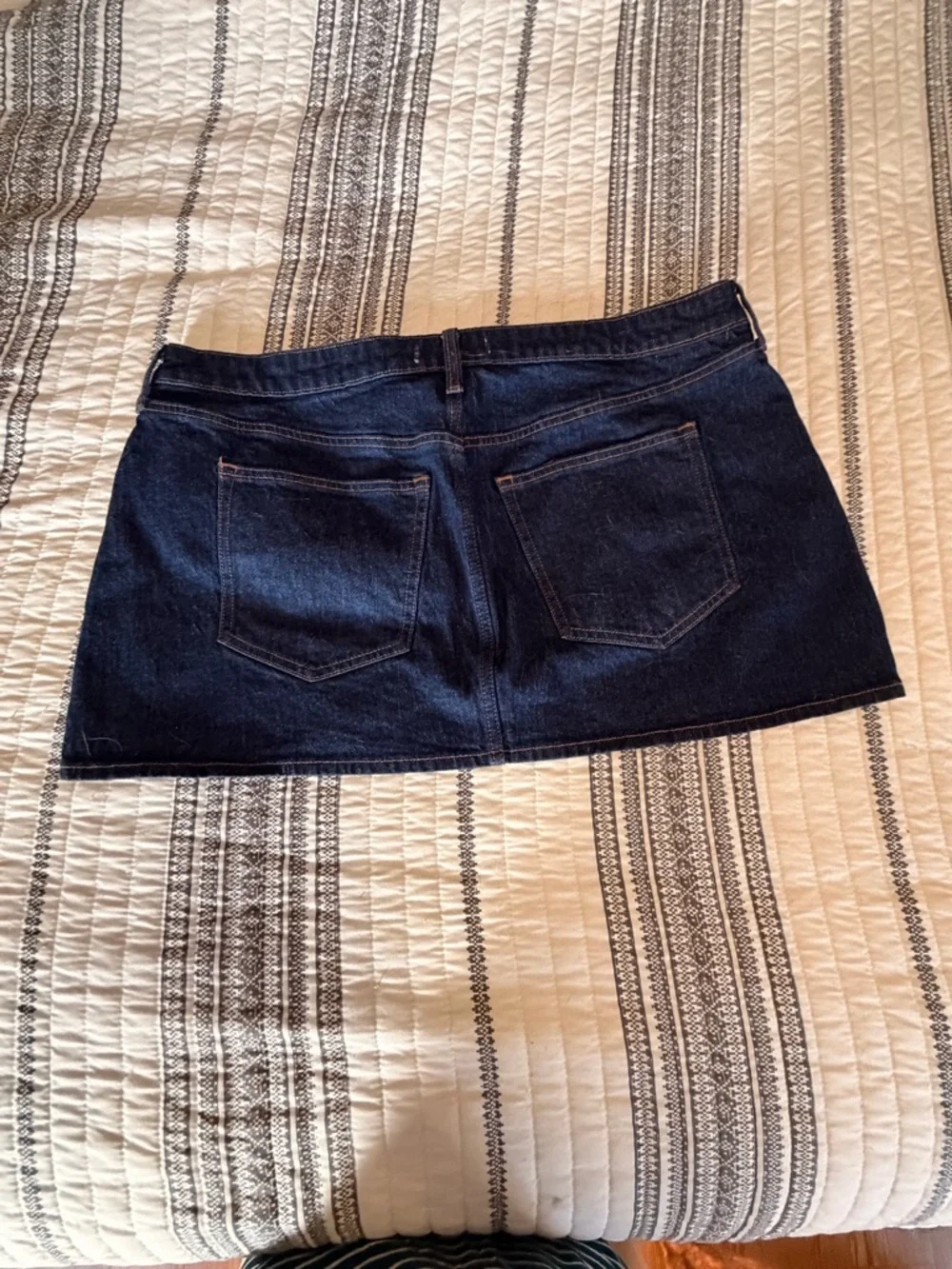 Abercrombie & Fitch Dark Indigo Denim Mini Skirt - Picture 2 of 4